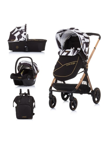 Chipolino Kinderwagen Elite 3 in 1 in schwarz