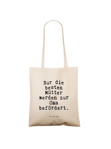 Mr. & Mrs. Panda Stoffbeutel Nur die besten Mütter... mit Spruch in Creme