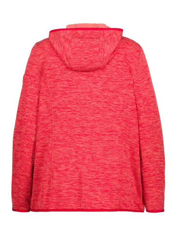 Ulla Popken Fleece-Shirt in feuer rot