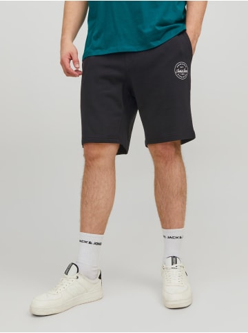 Jack & Jones Sweat Shorts Plus Size Kurze Jogger JPSTSHARK in Schwarz