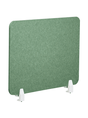 Beliani Schreibtischtrennwand SPLIT in Grün - (W) 80 x (H) 50 x (L) 1 cm