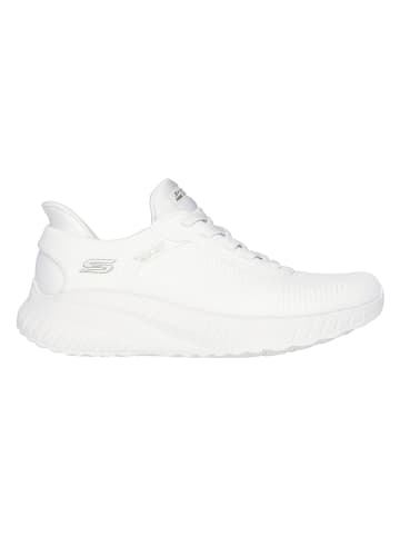 Skechers Slip-Ins: BOBS Sport Squad Chaos in Weiß