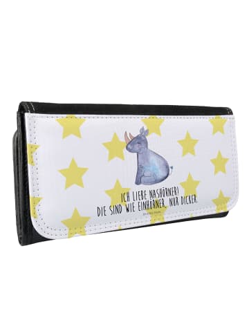 Mr. & Mrs. Panda Wallet Einhorn Nashorn mit Spruch in Weiß