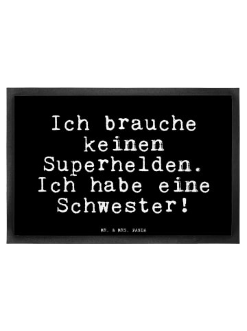 Mr. & Mrs. Panda Schmutzfänger Ich brauche keinen Superhelden...... in Schwarz
