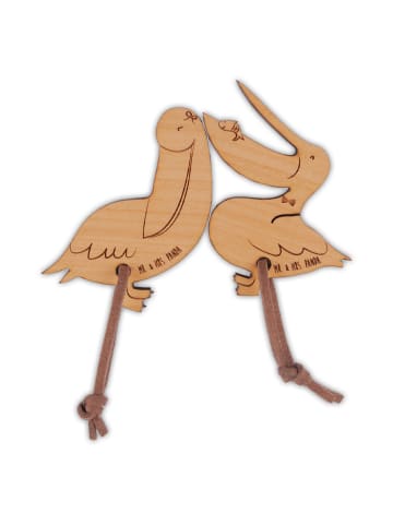 Mr. & Mrs. Panda schlüsselanhänger paar Pelikan verliebt ohne Sp... in Braun