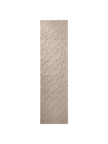 Beliani Läufer GANNETT in Beige - (W) 80 x (L) 300 cm