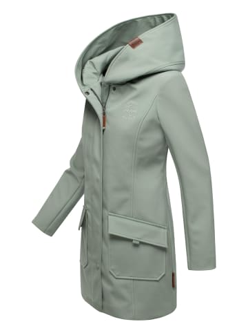 Marikoo Softshellmantel Mayleen in Smokey Mint