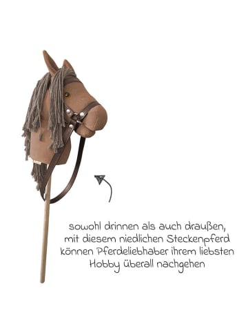 Pinolino Steckenpferd Lucky mit abnehmbarem Zaumzeug in brown