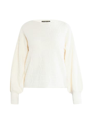 faina Damen Strickpullover in Wollweiss