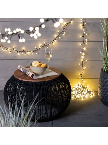 LUMINEO Lichterkette CHERRY Compact Twinkle 500 LED 11 m, schwarzes Kabel in warm weiß