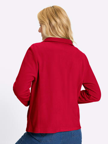 Sieh an! Fleecejacke in rot