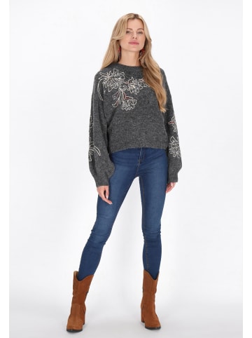 usha FESTIVAL Women Sweater in dark grey melange