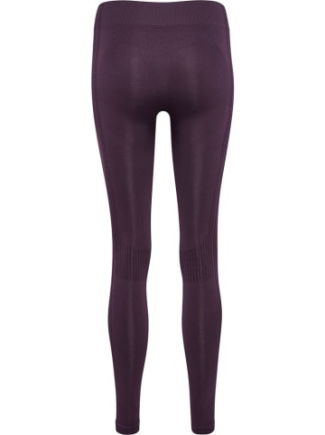Hummel Sportleggings "Hmlmt Shaping Seamless Mw Tights" in Lila