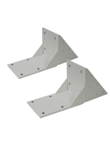 MCW 2er-Set Dachsparrenadapter für Kassetten-Markise, Weiß