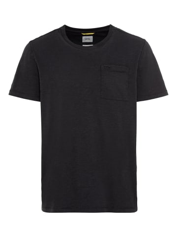 Camel Active Kurzarm T-Shirt aus Bio-Baumwolle in Schwarz