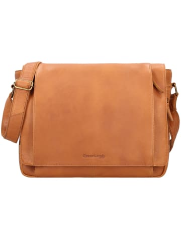 Greenland Nature Nature Messenger Leder 39 cm Laptopfach in braun