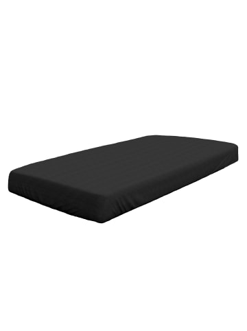 Dormisette Spannbetttuch Mako-Feinjersey in schwarz