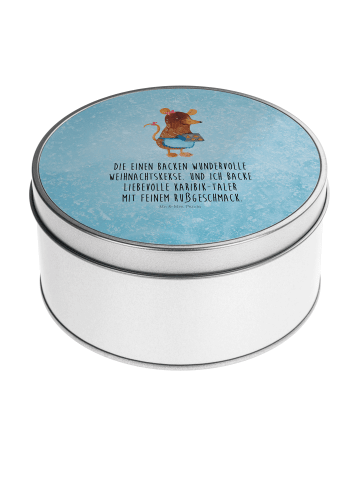 Mr. & Mrs. Panda Kaffeedose Maus Kekse mit Spruch in Eisblau