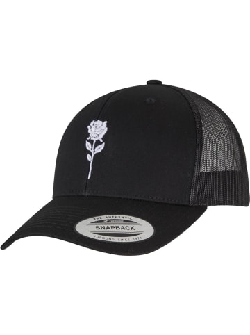 Mister Tee Cap "Rose Retro Trucker" in Schwarz
