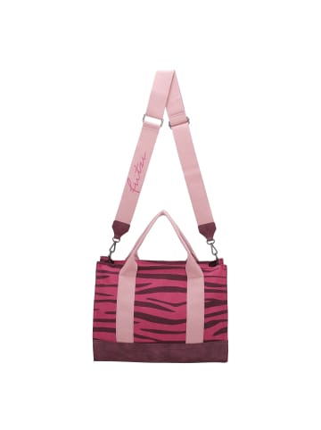 Fritzi aus Preußen Canvas Handtasche 40 cm in zebra pink