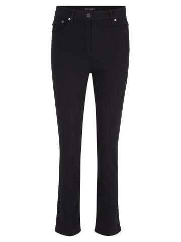 Betty Barclay Stretch-Hose mit hohem Bund in Schwarz/Schwarz