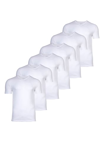 BOSS T-Shirt 6er Pack in Weiß