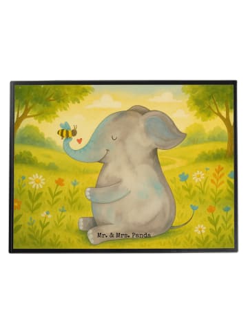 Mr. & Mrs. Panda Schreibunterlage Elefant Biene Design ohne Spruch in Weiß
