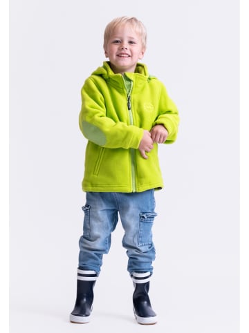 BMS Kapuzenjacke aus Fleece für Kinder in Limette