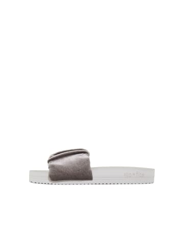 Flip Flop Sandale "pool*gentle velvet" in grau