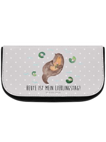 Mr. & Mrs. Panda Organizer Otter Seerose mit Spruch in Grau Pastell