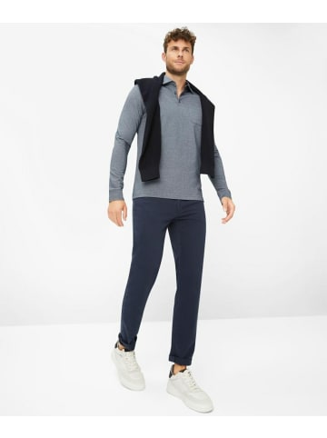 BRAX  Knopfleisten Langarmshirt für Herren in uni