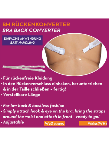 MISS PERFECT BH-Rückenkonverter in BH Rückenkonverter Weiß