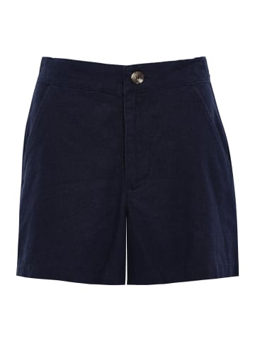 Threadbare Stoffshorts THB Cactus Class Linen Short in blau-schwarz