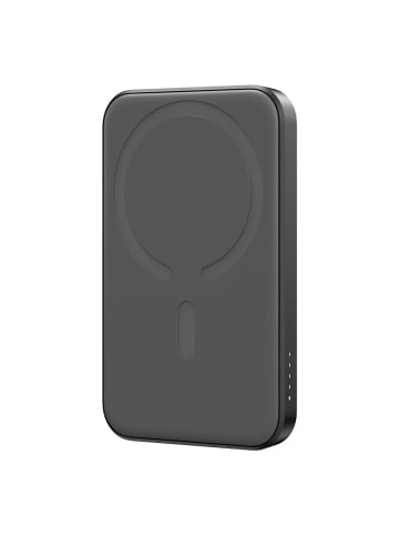 Mcdodo Powerbank Mini 5000 mAh USB-A USB-C induktiv 20W + USB-C/USB-C-Kabel schwarz