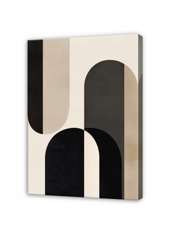 WALLARENA Leinwandbild Abstrakt in Beige