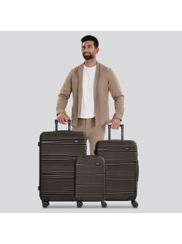 Redolz Essentials 16 3-SET 4 Rollen Kofferset 3-teilig in coffee