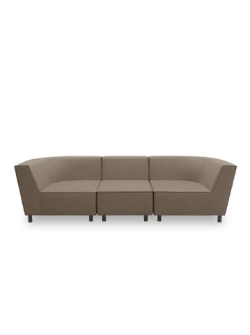 58 aufm Kessel GARTENLOUNGE Sofa 3-Sitzer Brandie 279x77x103 mit Outdoorbezug braun