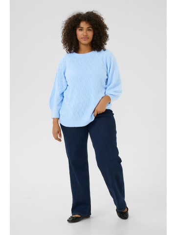 KAFFE curve Strickpullover KCanita in Windsurfer