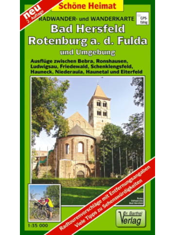 Barthel Landkarte/Globus - Doktor Barthel Karte Bad Hersfeld, Rotenburg a. d. Fulda und