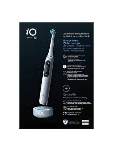 Oral-B Elektr. Zahnbürste "iO10 + LadeReiseetui" +12 Aufsteckbürsten "Sanfte Reinigung"
