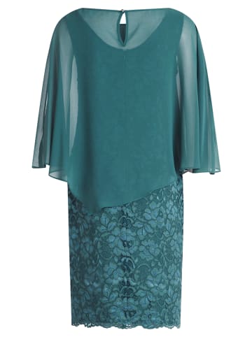 Vera Mont Cocktailkleid mit Spitze in Dark Emerald