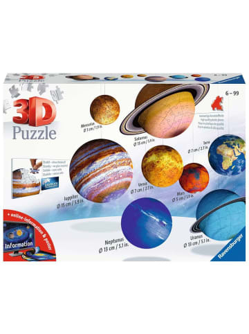 Ravensburger Konstruktionsspiel Puzzle 540 Teile 3D Puzzle Planetensystem 6-99 Jahre in bunt