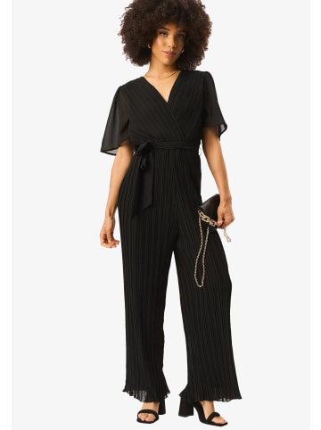 GINI LONDON Jumpsuit Gini Pleate in schwarz