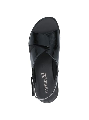 Caprice Sandale in BLACK NAPLAK