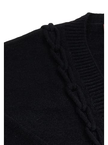 caissa Damen Strickjacke in Schwarz