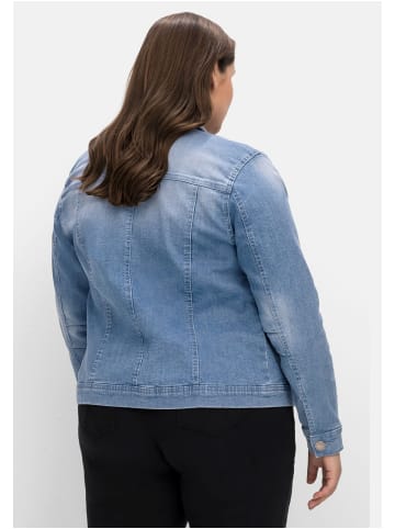 sheego Jeansjacke in light blue Denim