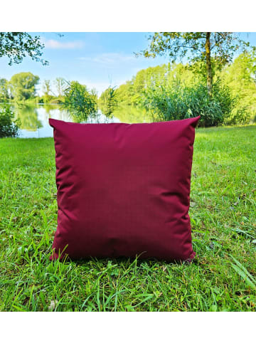 JACK 1x Outdoor Kissenhülle 60x60cm Uni in Bordeaux