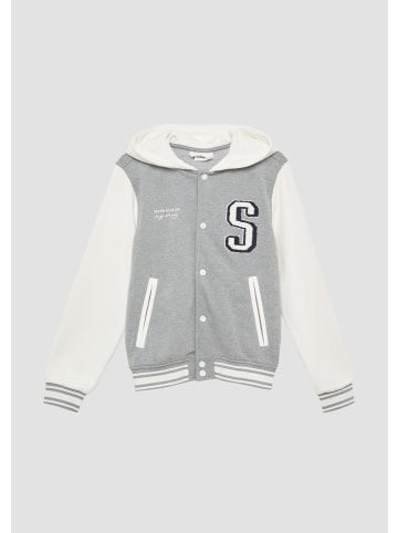 s.Oliver Sweatshirt Jacke in 95W0_grau meliert