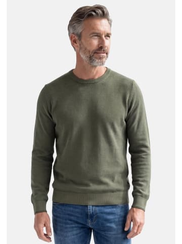 Lerros Pullover Basic in Grün / grau