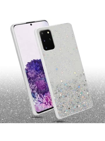 cadorabo Hülle für Samsung Galaxy S20 PLUS Glitter in Transparent mit Glitter